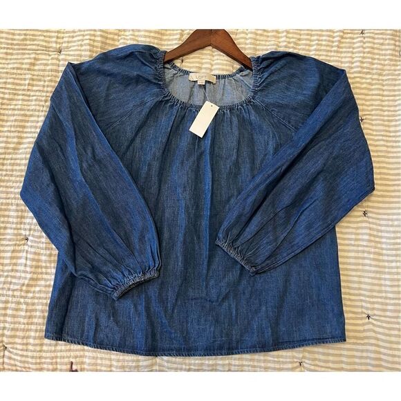 LOFT DENIM TOP - Picture 7 of 11